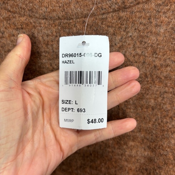 NWT Lush Brown Knit Sweater Dress - Picture 2 of 3